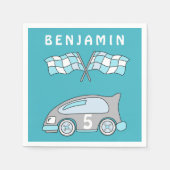 Kute rasage naam Kind Birthday Party Servet (Voorkant)