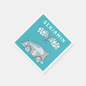 Kute rasage naam Kind Birthday Party Servet (Hoek)