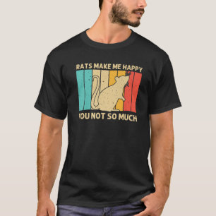 Kute rat voor mannen, muis, rivierlaag t-shirt