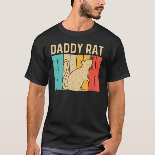 Kute rat voor mannen Pat Rat Rat Pet Rode T-shirt (Voorkant)