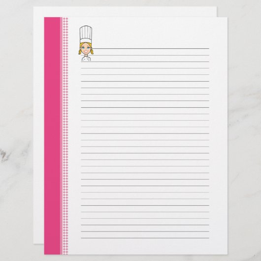 Kute Recippagina's voor keukenMultomappen (Voorkant / Achterkant)