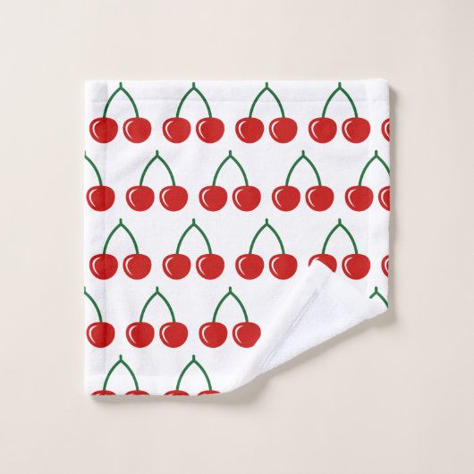 Kute red cherry Patrium Wortel Bad Handdoek (Wasdoekje)