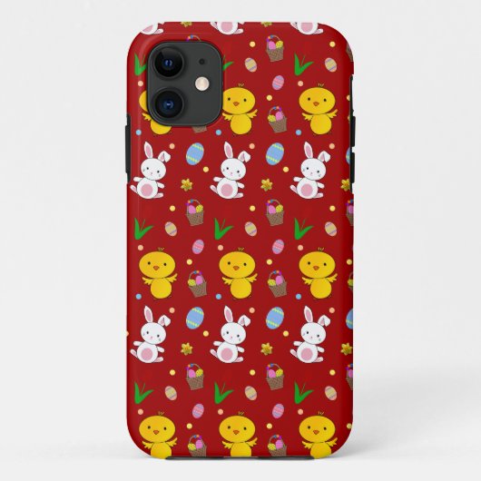 Kute red chick bunny eicel Case-Mate iPhone case (Achterkant)