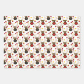 Kute Reindekerst Inpakpapier Vel (Voorkant)