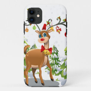 Kute rendier in de sneeuw Case-Mate iPhone case