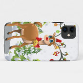 Kute rendier in de sneeuw Case-Mate iPhone case (Achterkant (horizontaal))
