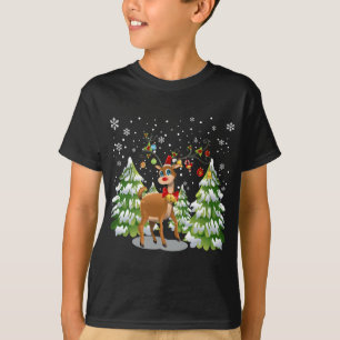 Kute rendier in de sneeuw t-shirt