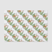 Kute rendier in de sneeuw tissuepapier (Voorkant)