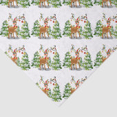 Kute rendier in de sneeuw tissuepapier (Detail)