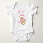 Kute rendier in roze romper (Voorkant)