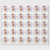 Kute rendierenkind - Sinterklettenpapier Cadeaupapier (Vlak)