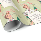 Kute retro baas party wrap cadeaupapier (Rol Hoek)