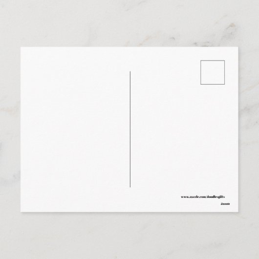 Kute retro  briefkaart (Achterkant)