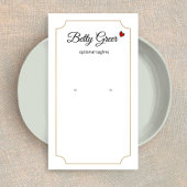 Kute Retro  Earning Display Card Visitekaartje