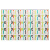 Kute Retro Green Oranje Kitchen Utainers Pattern Stof (Fat Quarter)