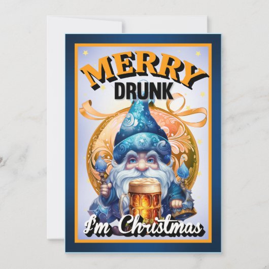 Kute Retro Kerstmis Bedankkaart (Voorkant)