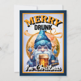 Kute Retro Kerstmis Bedankkaart