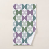 Kute retro kleurenpallet 50s Sage green Dusty blu Bad Handdoek (Handdoek)