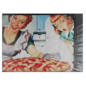 Kute retro  koekjes bakken snijplank (Voorkant)