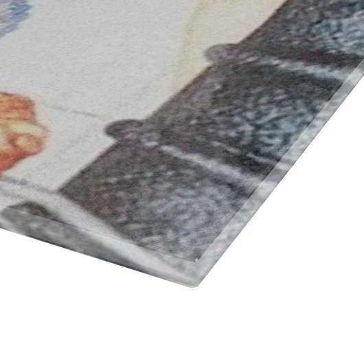 Kute retro  koekjes bakken snijplank (Hoek)