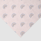 Kute Retro Mini Rainbows op Peach Birthday Party Tissuepapier (Detail)