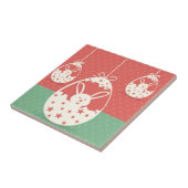 Kute retro Paasbunny en paasei Tegeltje (Zijkant)