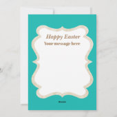 Kute retro paasbunny Grandouders Feestdagenkaart (Achterkant)