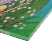 Kute retro  paasbunny snijplank (Hoek)