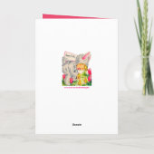 Kute retro  Paasdag Feestdagen Kaart (Achterkant)