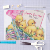 Kute retro  paasmeubelpartij tissuepapier (Craft)