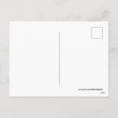 Kute retro  paaszuster briefkaart (Achterkant)