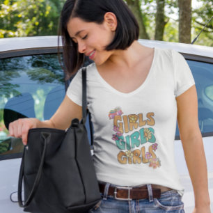 Kute Retro Quote Girls Positief Inspirerend T-shirt