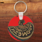 Kute Retro  vector Indonesia Hakuna Matata Sleutelhanger (Voorkant)