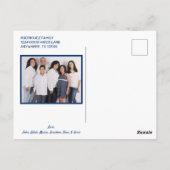 Kute Retro Vintage Car-kerstfotofeestdag Briefkaart (Achterkant)