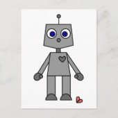 Kute robot met gebroken hart briefkaart (Voorkant)