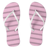 Kute Roos Roze en Mauve Paar van Teenslippers (Voetbed)