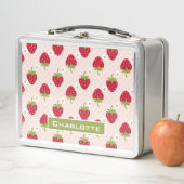 Kute roze aardbeienhok (In situ)