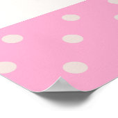 Kute roze Baby Elephant and Roos Border Poster (Hoek)