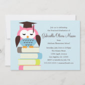 Kute roze/blauwe kieuwen | Uitnodiging voor de gra (Voorkant)