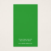 Kute roze en Green Earring Display Card Visitekaartje (Achterkant)