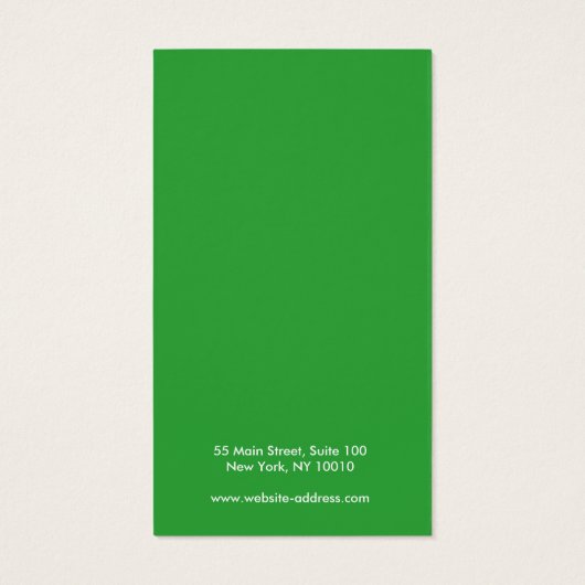 Kute roze en Green Earring Display Card Visitekaartje (Achterkant)