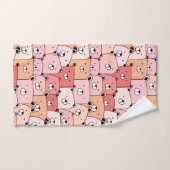 Kute roze en Oranje Beren Bad Handdoek (Handdoek)