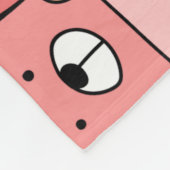Kute roze en Oranje Beren Fleece Deken (Hoek)