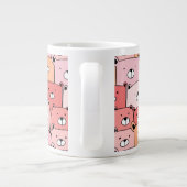 Kute roze en Oranje Beren Grote Koffiekop (Achterkant)
