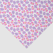 Kute roze en Paarse paaseieren Tissuepapier (Detail)