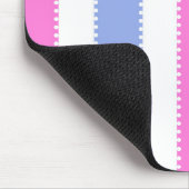 Kute roze en Paarse Stippen en stripes Muismat (Hoek)