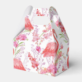 Kute roze Flamingo patroon strandbox Bedankdoosjes