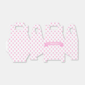 Kute roze harten | Baby shower Hartelijk dank Bedankdoosjes (Uitgevouwen)