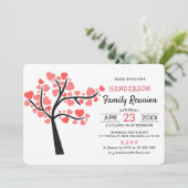 Kute roze hartstructuur | Gezinshereniging Kaart (Staand voorkant)