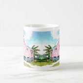 Kute roze katoen op de Mok van het strand van Fort (Center)